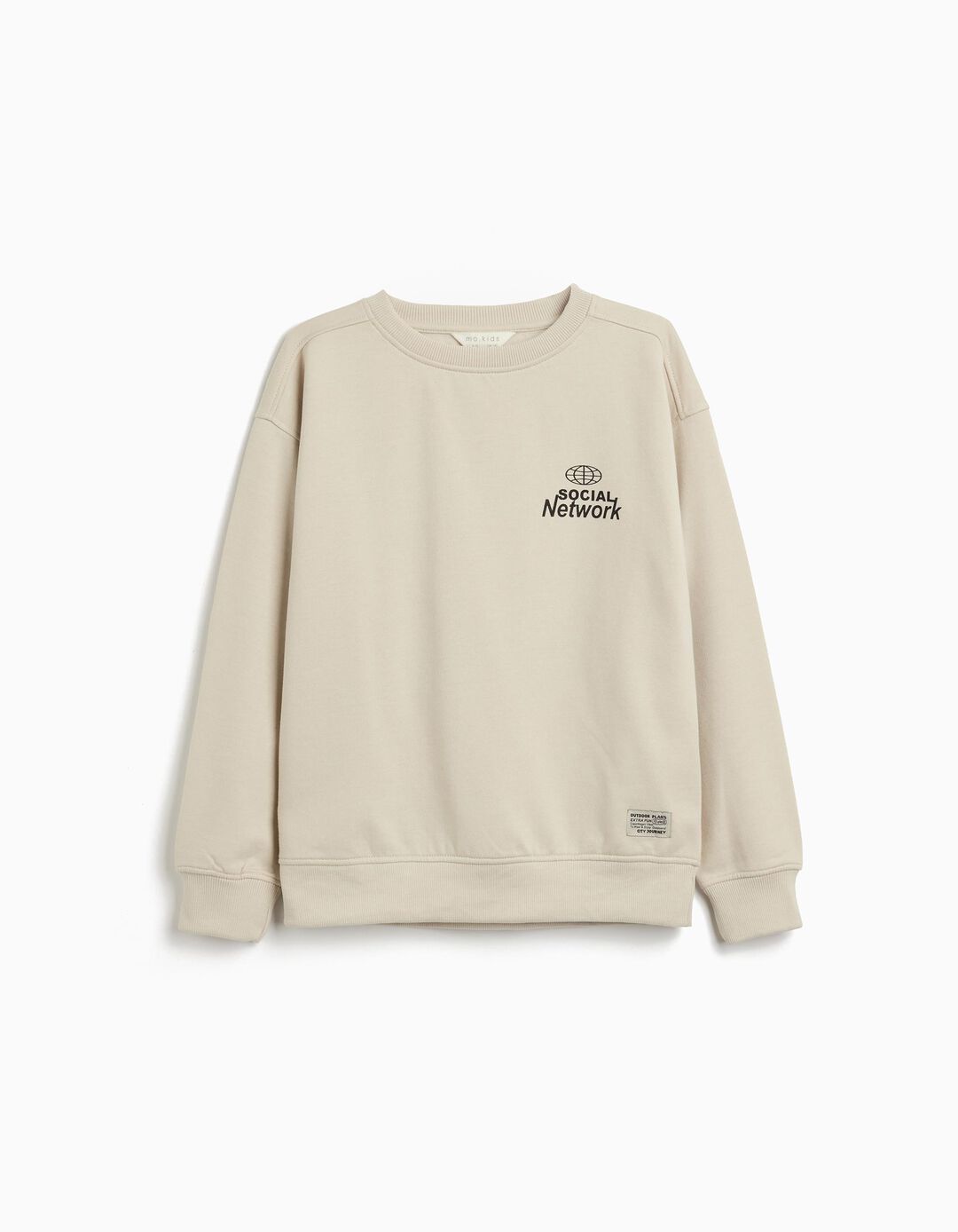 Sweatshirt de Felpa, Menino, Cinzento