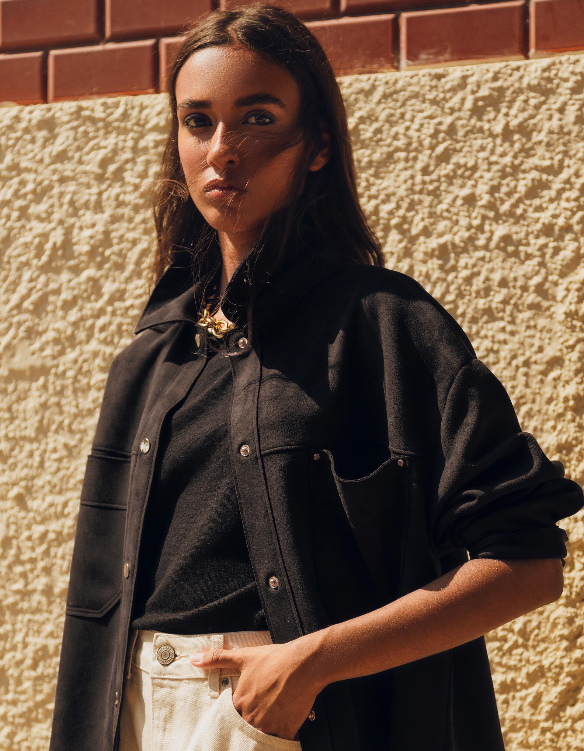 Comprar Online Casaco em Microfibra, Mulher, Cinzento Escuro