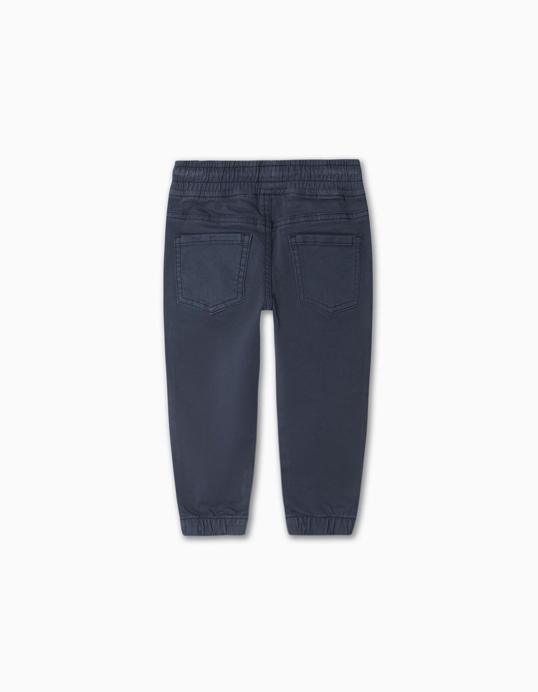 Twill Joggers, Baby Boy, Dark Blue