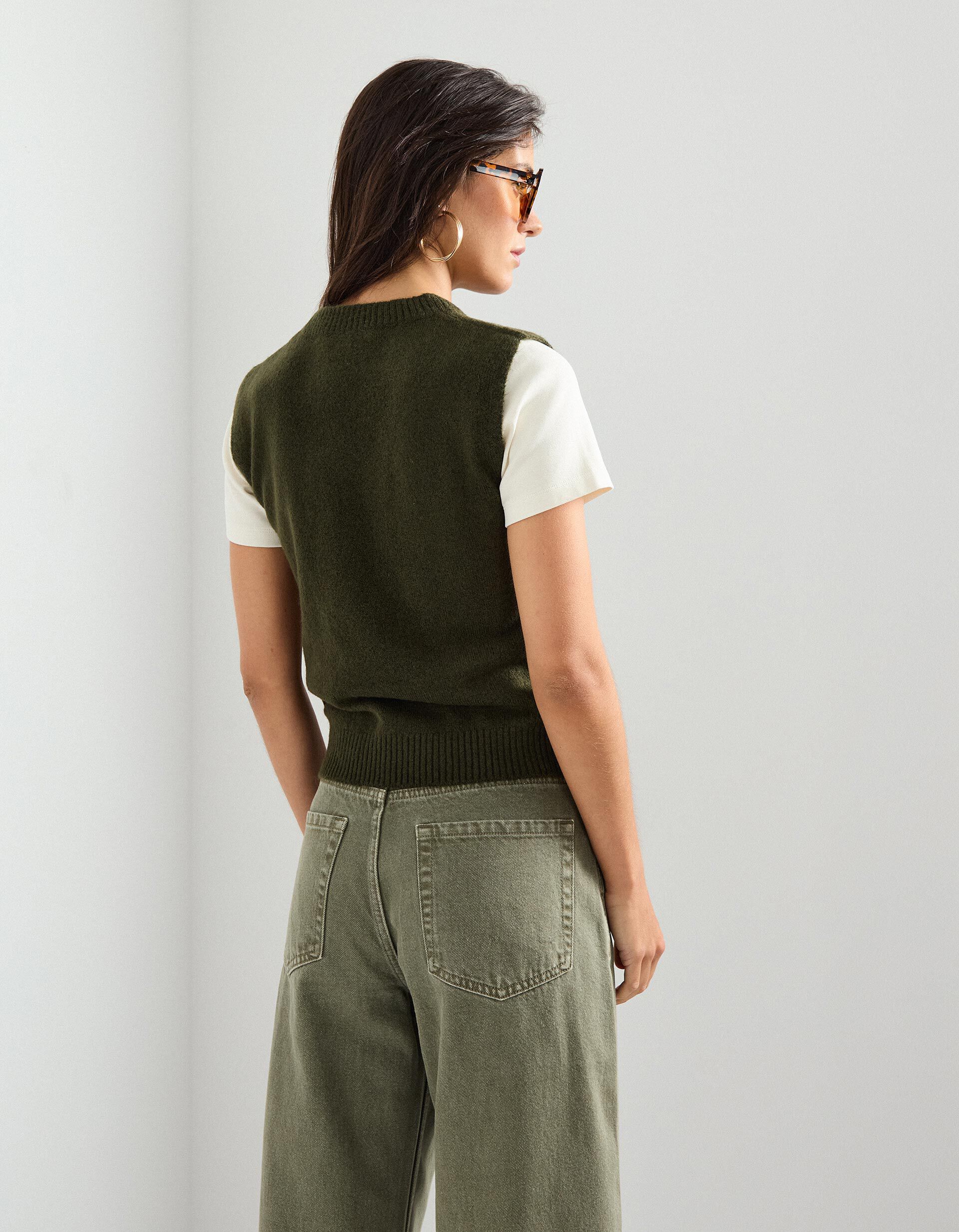 Comprar Online Colete de Malha, Mulher, Verde