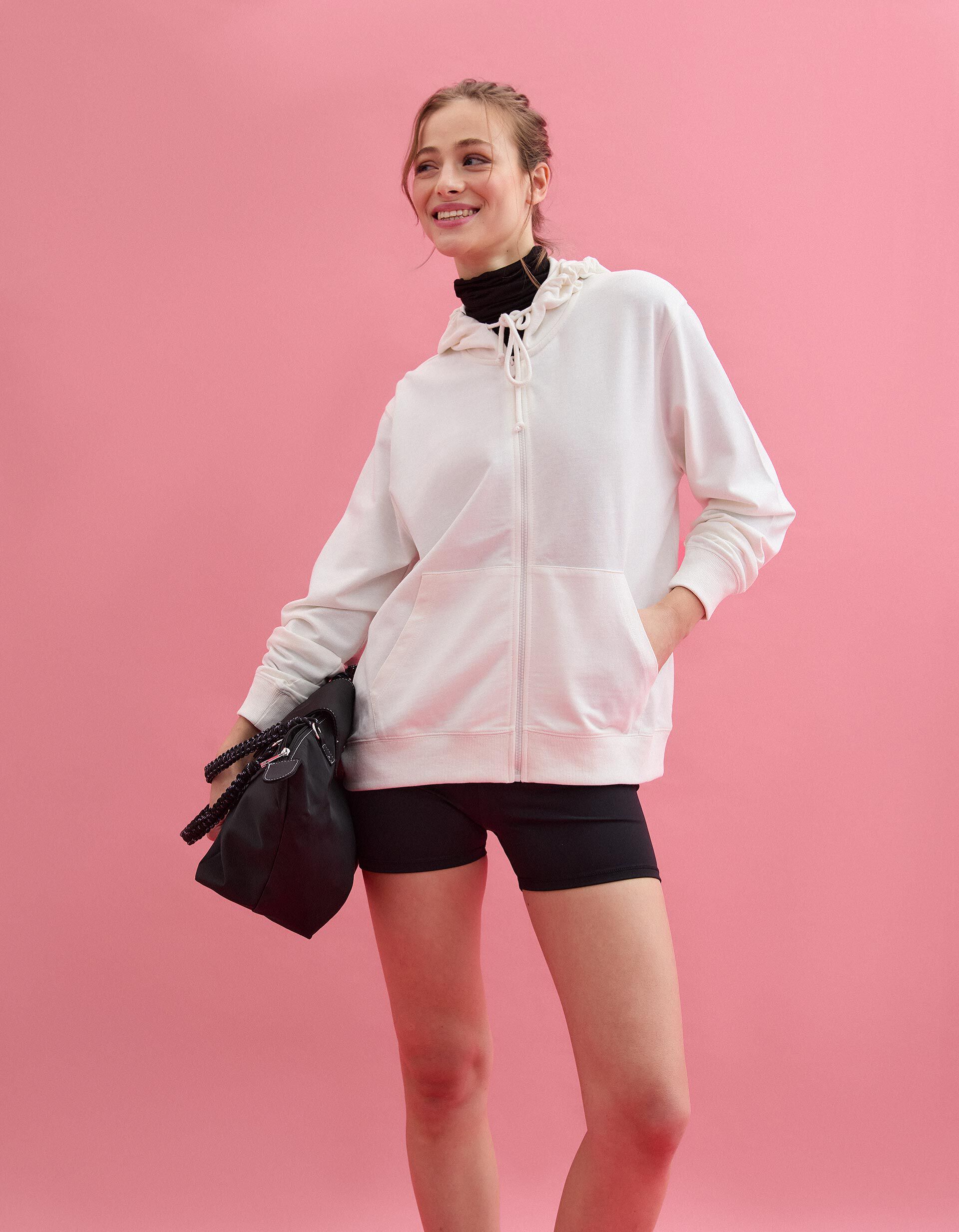 Comprar Online Casaco com Capuz, Mulher, Bege Claro