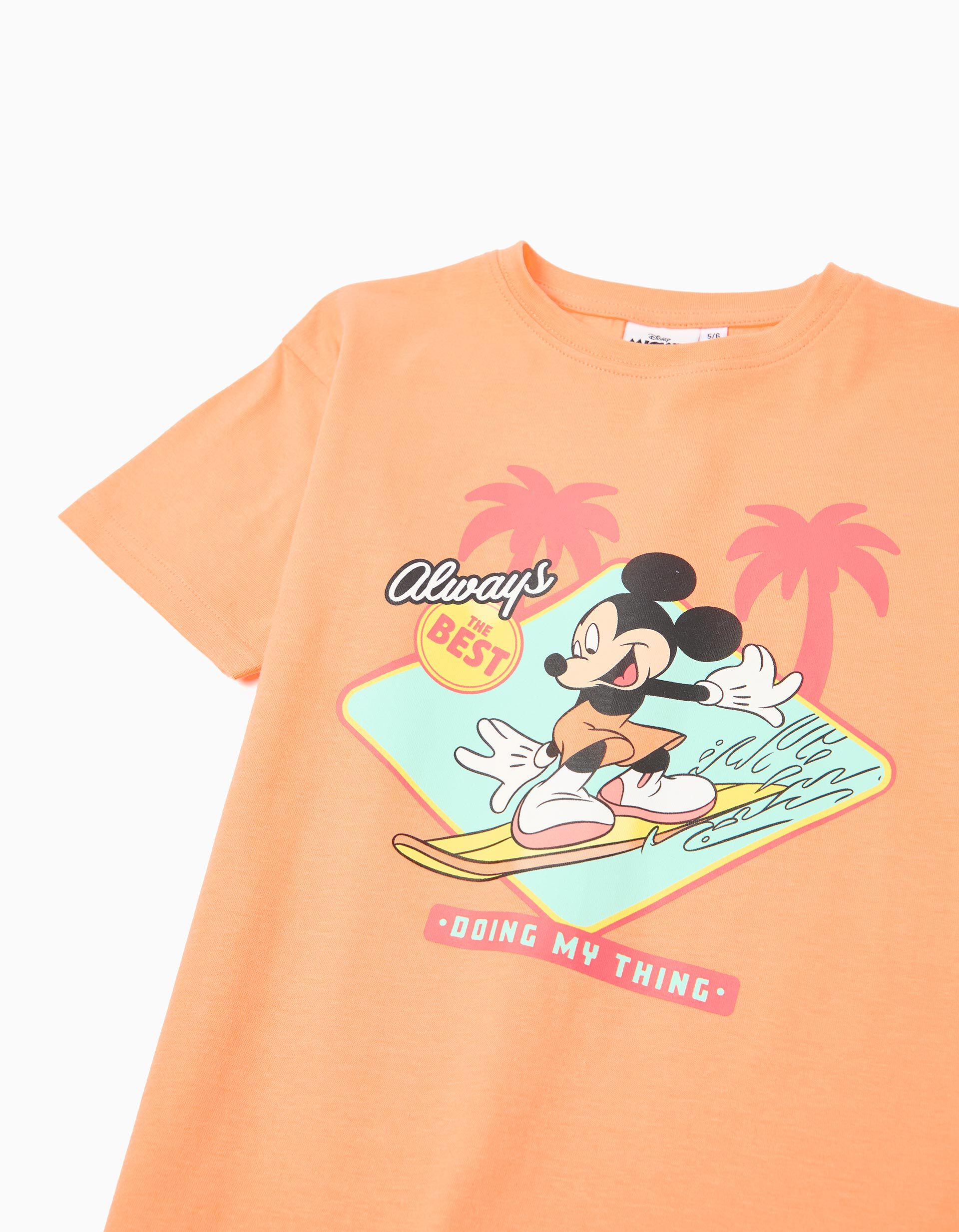 Comprar Online T-shirt 'Mickey' &copy;Disney, Menino, Laranja Claro