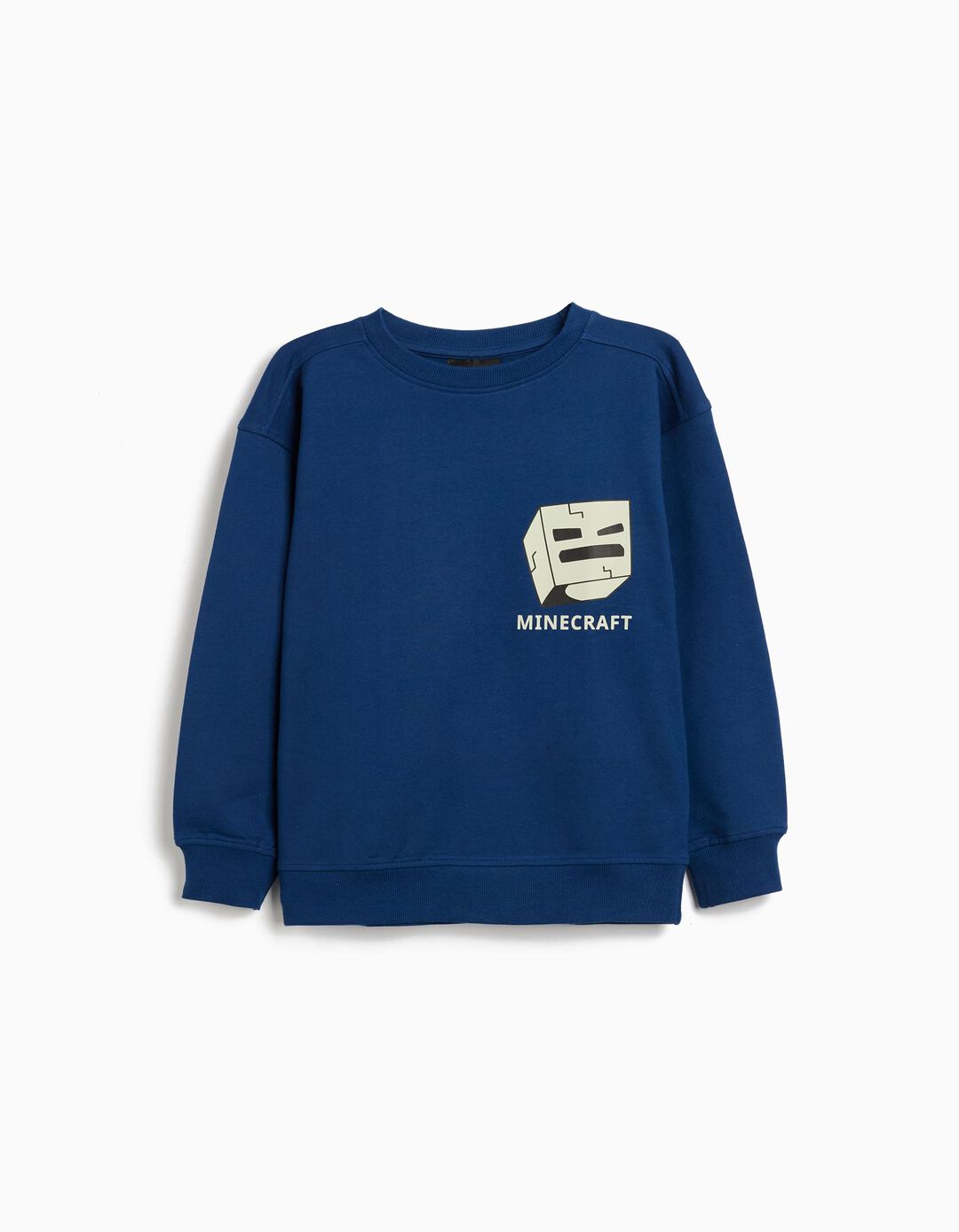 Sweatshirt de Felpa 'Minecraft', Menino, Azul Escuro