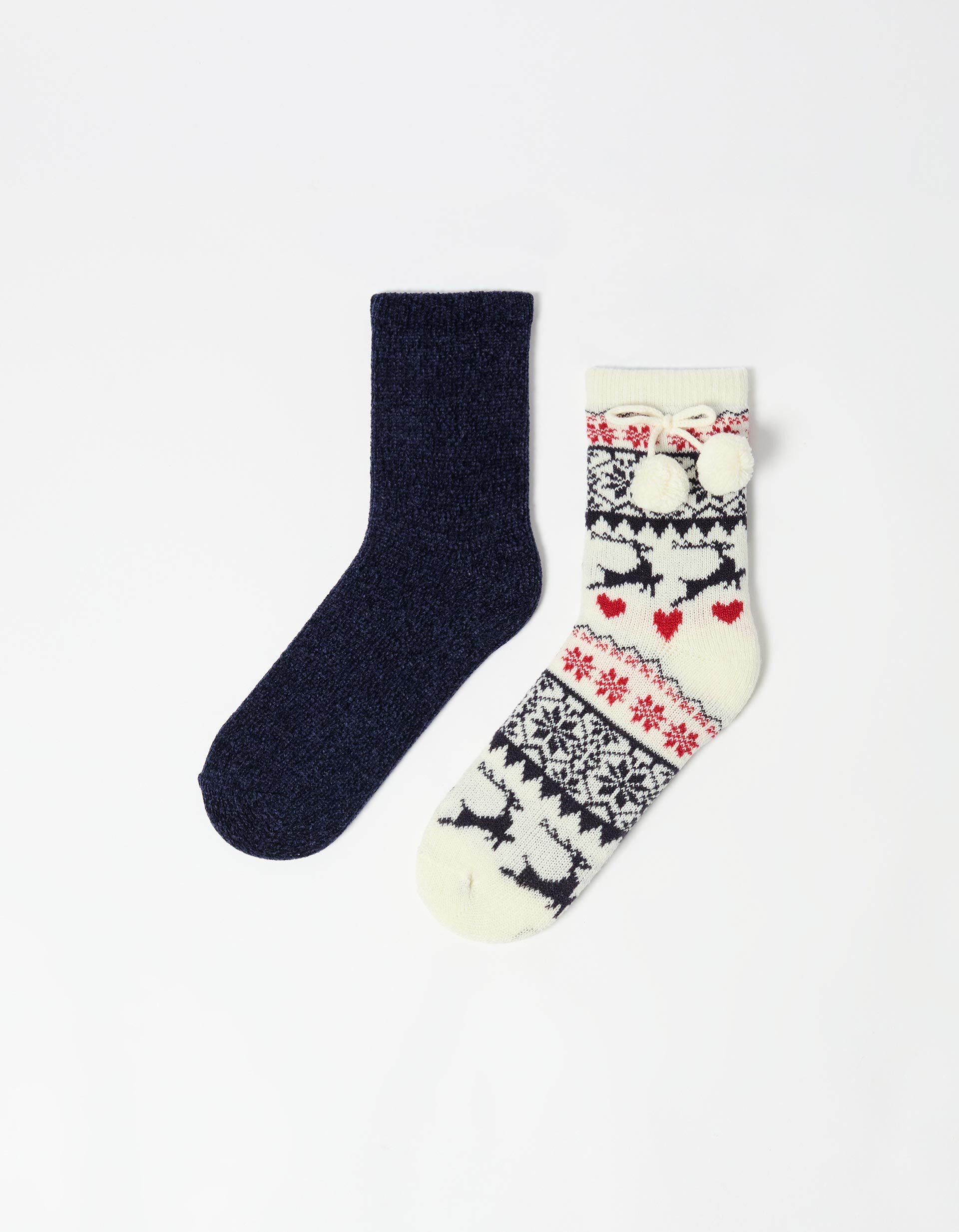 Comprar Online Pack 2 Pares de Meias, Mulher, Multicor 