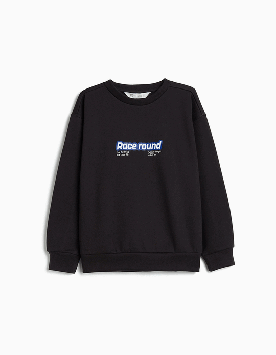 Comprar Online Sweatshirt de Felpa, Menino, Preto