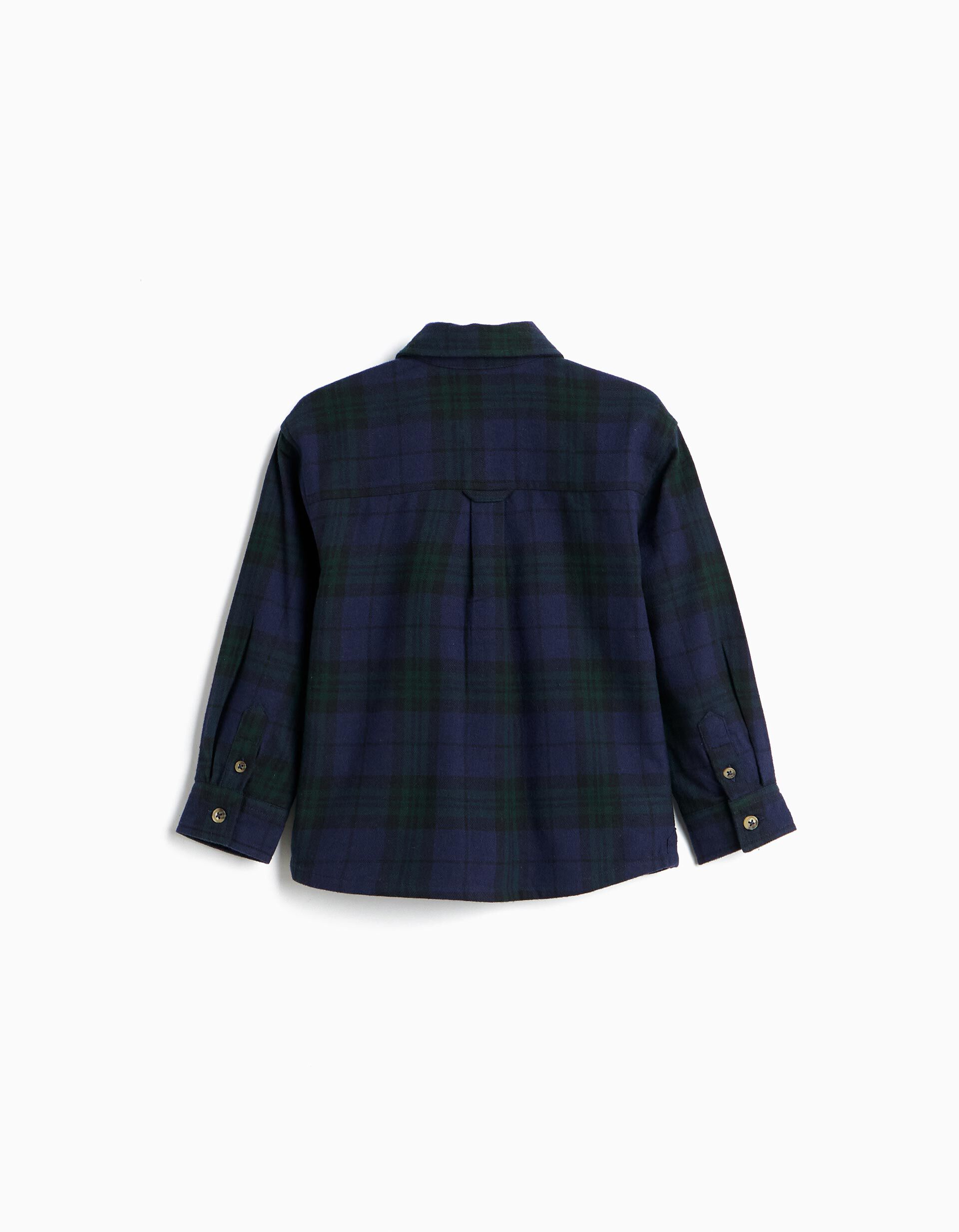 Comprar Online Camisa Xadrez, Menino, Verde Escuro