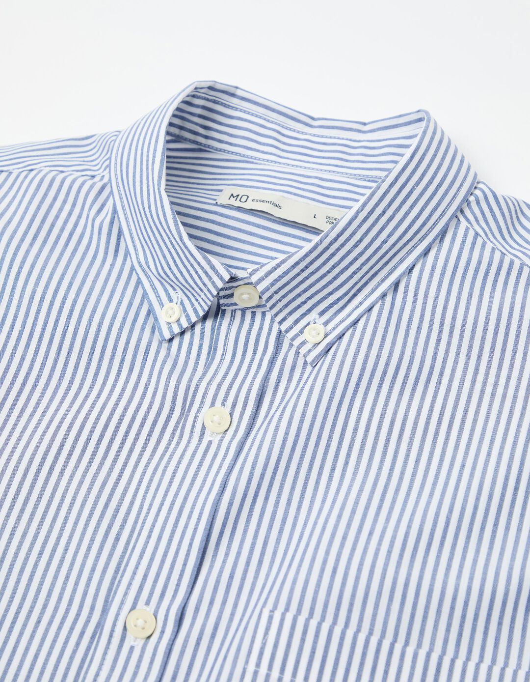 Camisa Riscas, Homem, Azul Escuro