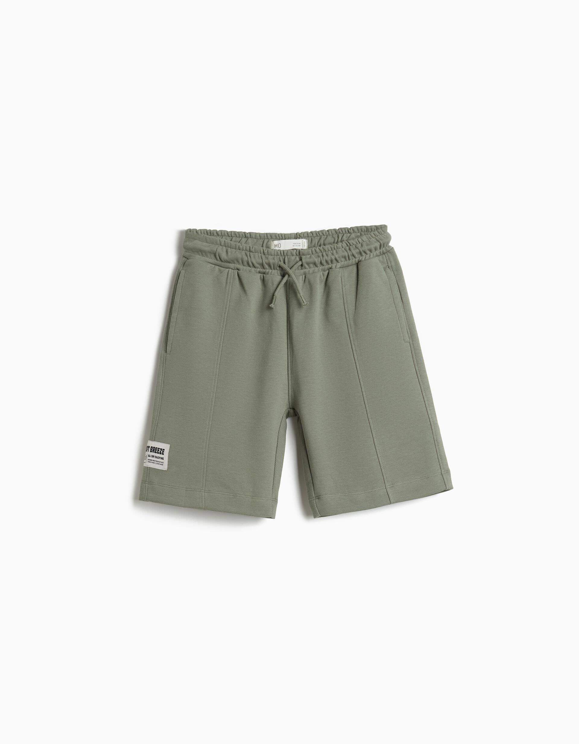Comprar Online Cal&ccedil;&otilde;es Bermuda Texturizados, Menino, Verde Claro