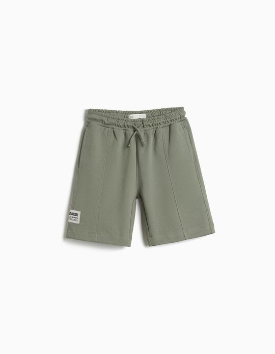 Comprar Online Cal&ccedil;&otilde;es Bermuda Texturizados, Menino, Verde Claro