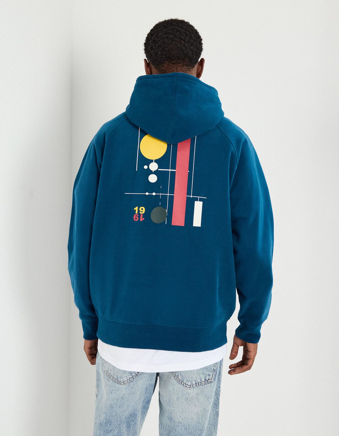 Sweatshirt com Capuz, Homem, Azul Escuro