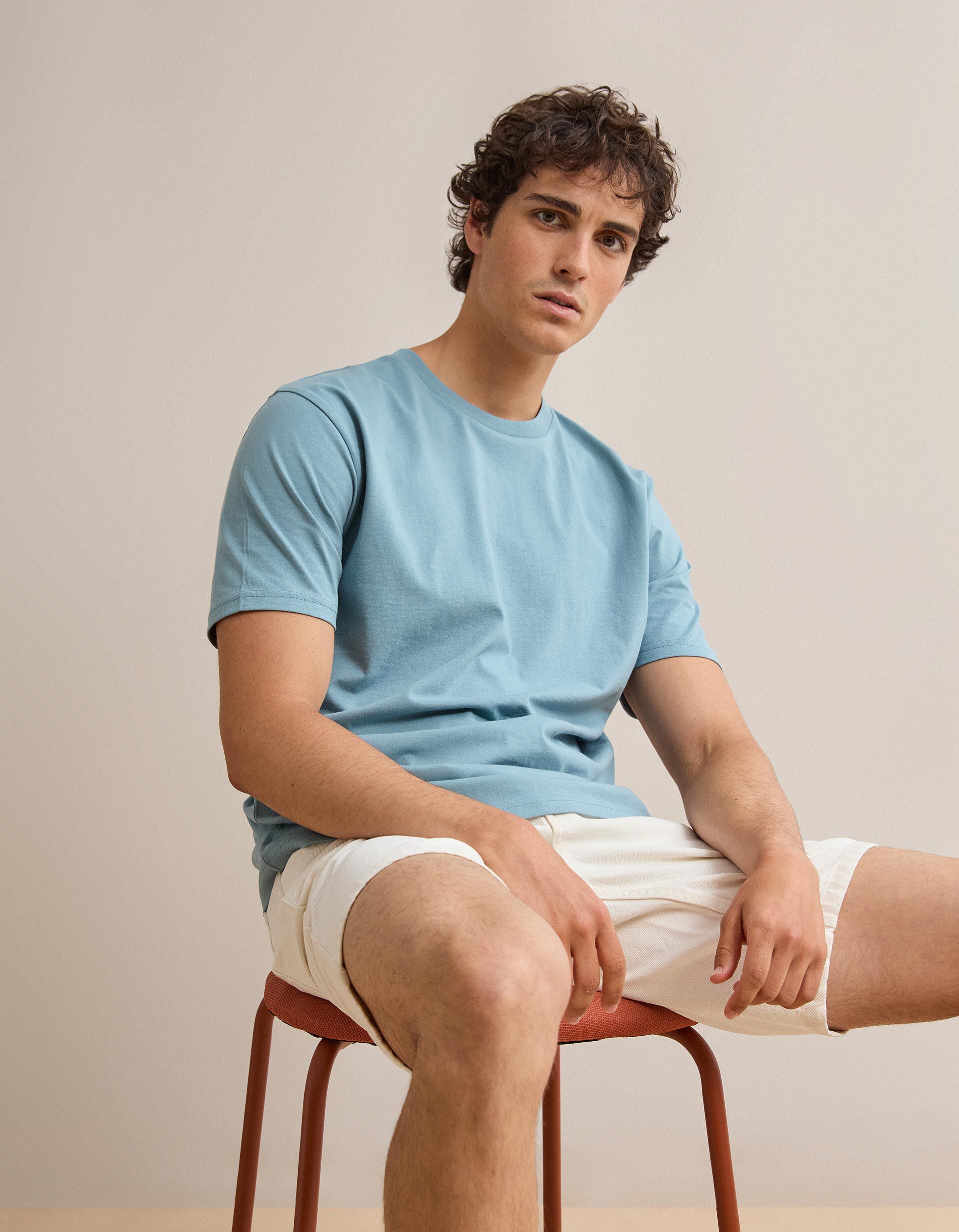 Comprar Online T-shirt Manga Curta, Homem, Azul Claro