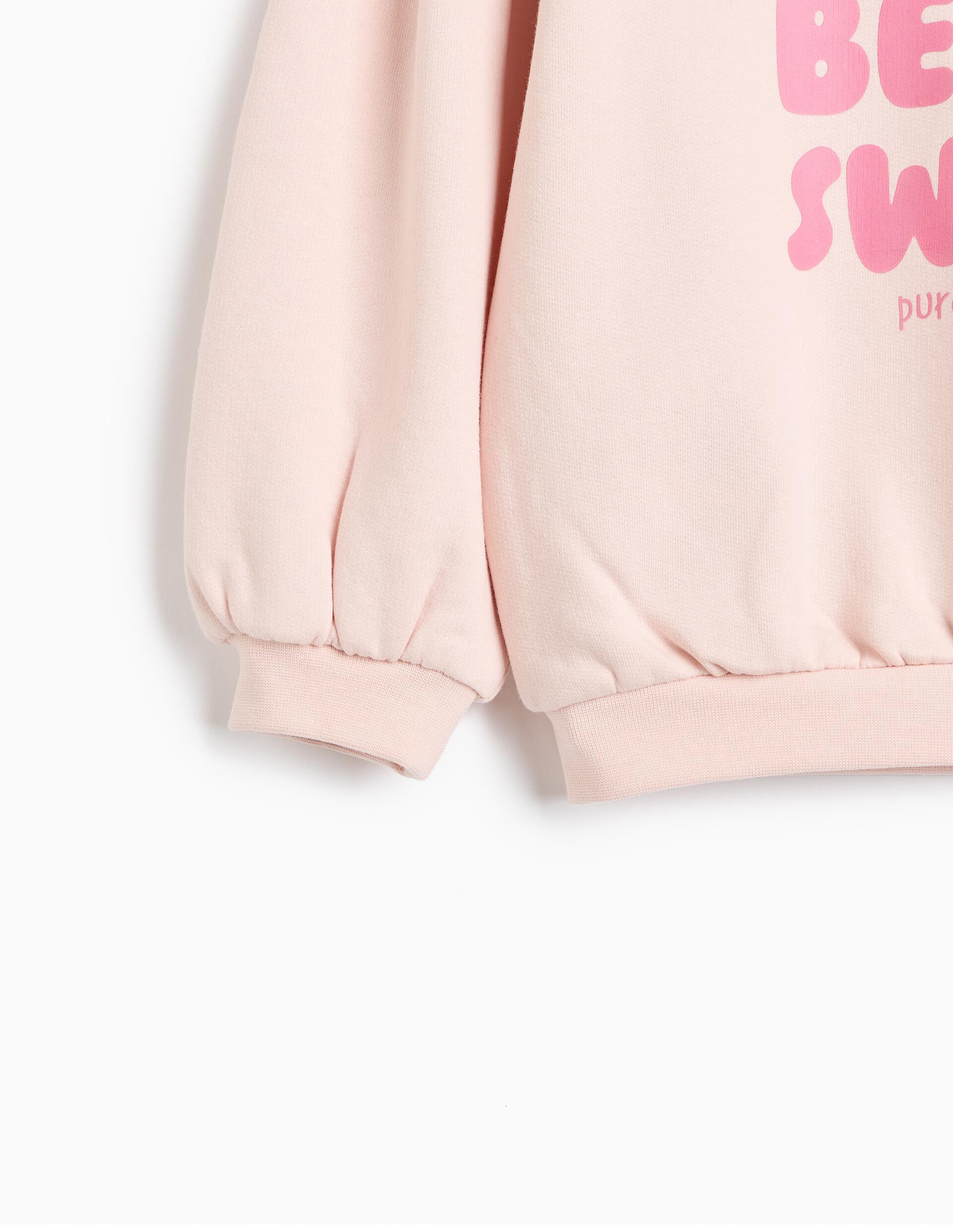 Comprar Online Sweatshirt Estampada, Menina, Rosa Claro