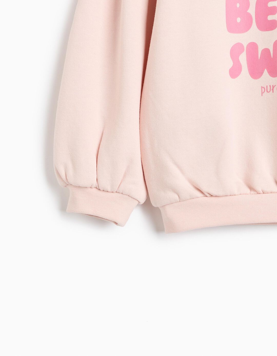 Sweatshirt Estampada, Menina, Rosa Claro