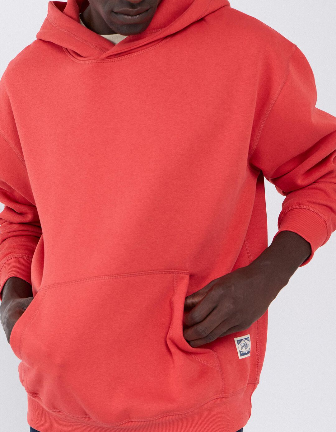 Sweatshirt Com Capuz, Homem, Vermelho