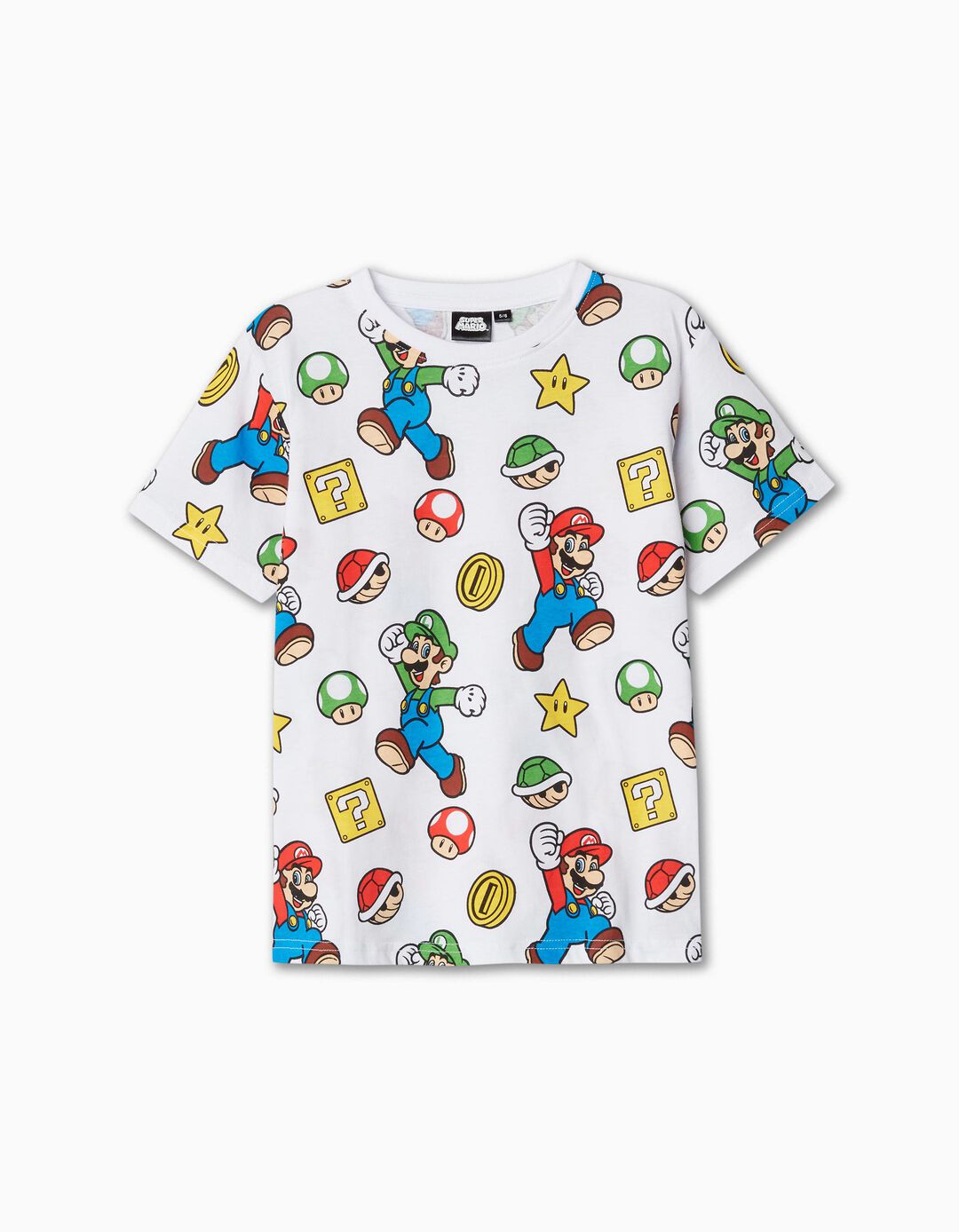 T-shirt 'Super Mario', Menino, Branco