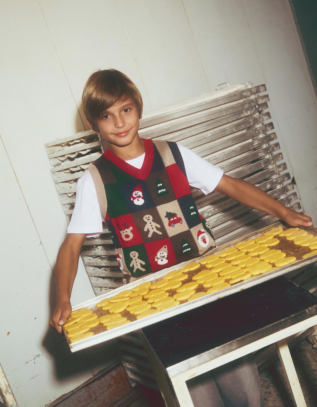 Colete de Malha, Menino, Multicor