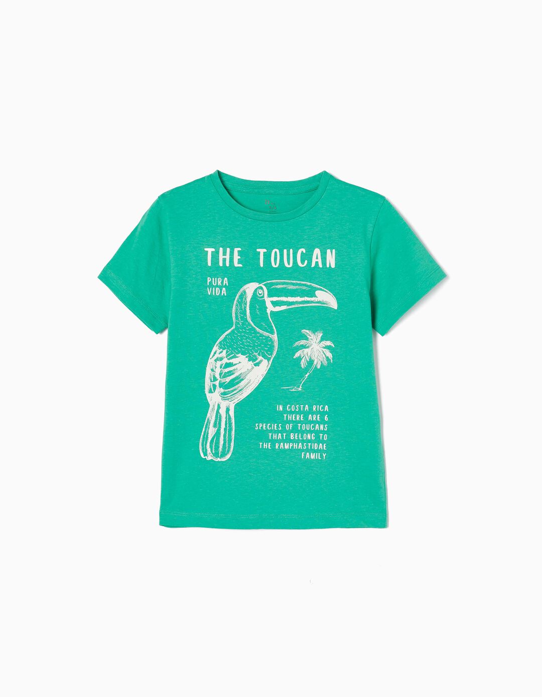Cotton T-shirt for Boys 'Toucan', Green