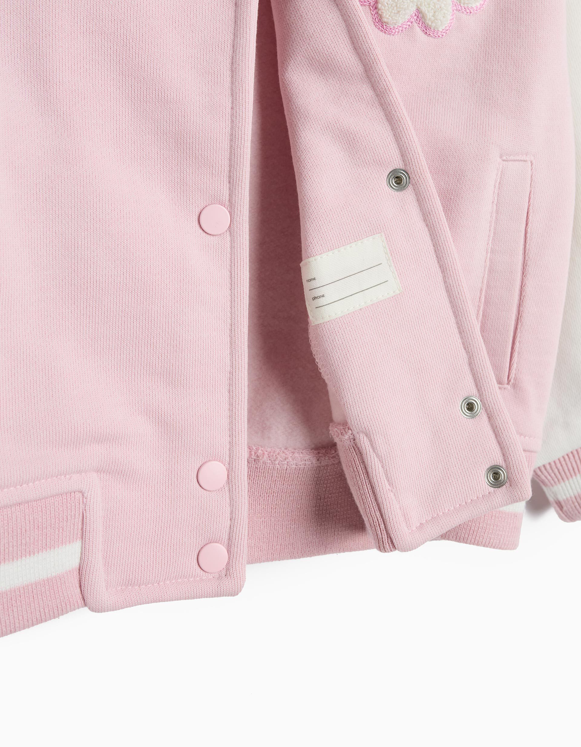 Comprar Online Casaco Bomber, Menina, Rosa Claro 