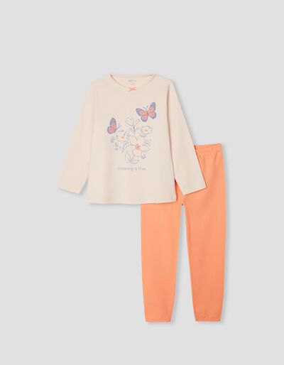 Pyjamas, Girls, Orange