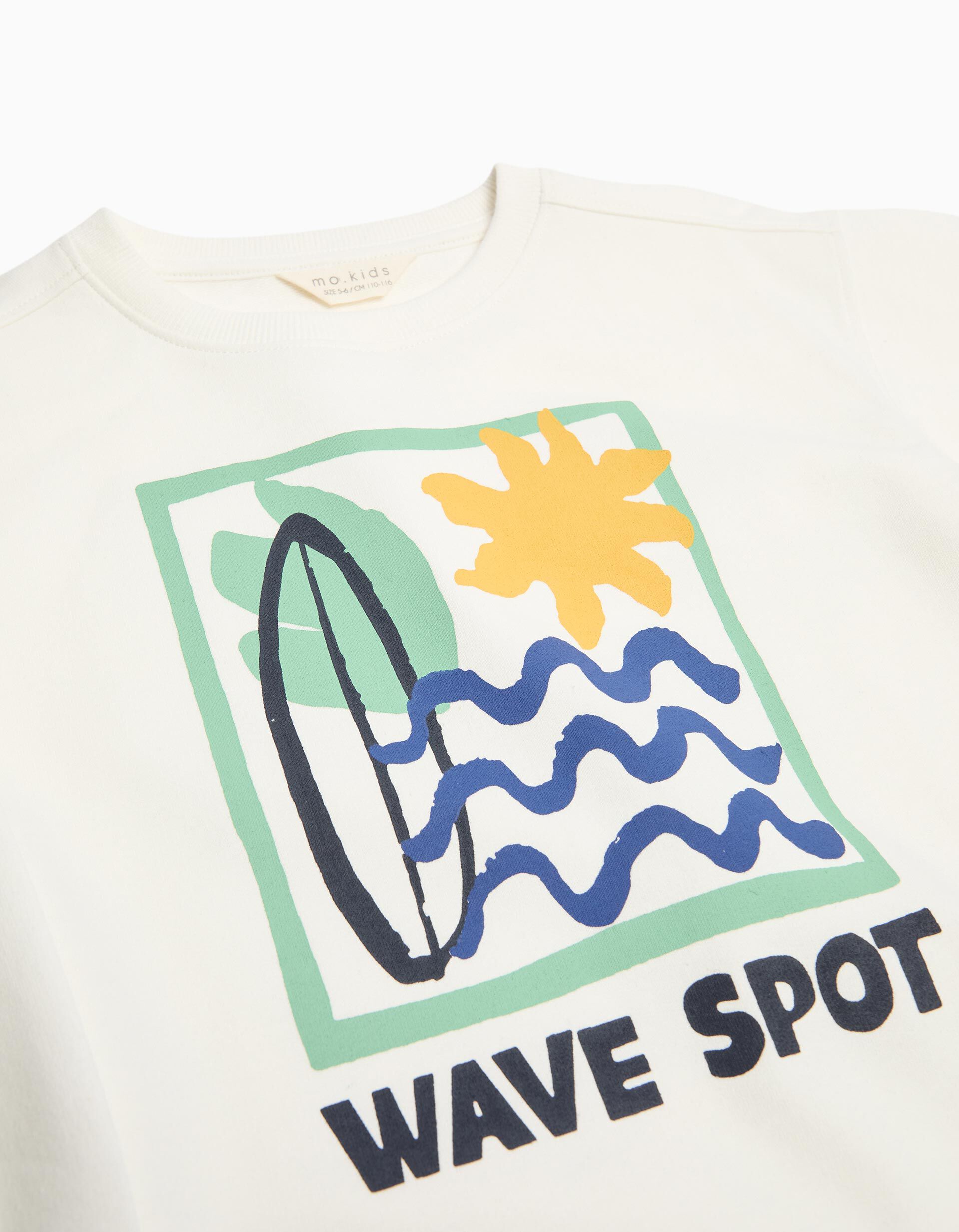 Comprar Online Sweatshirt de Felpa Estampado, Menino, Branco