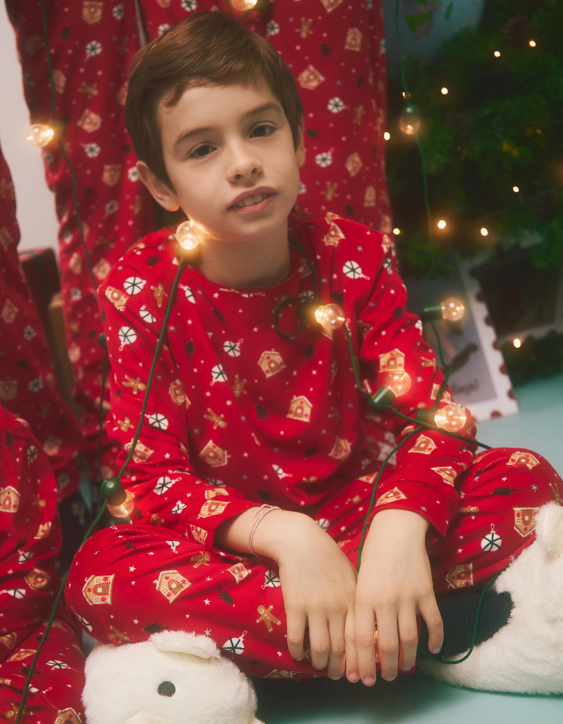 Comprar Online Pijama Aveludado de Natal, Crian&ccedil;a, Vermelho