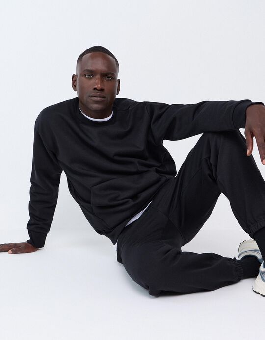 Comprar Online Sweatshirt Garment Dye, Homem, Preto