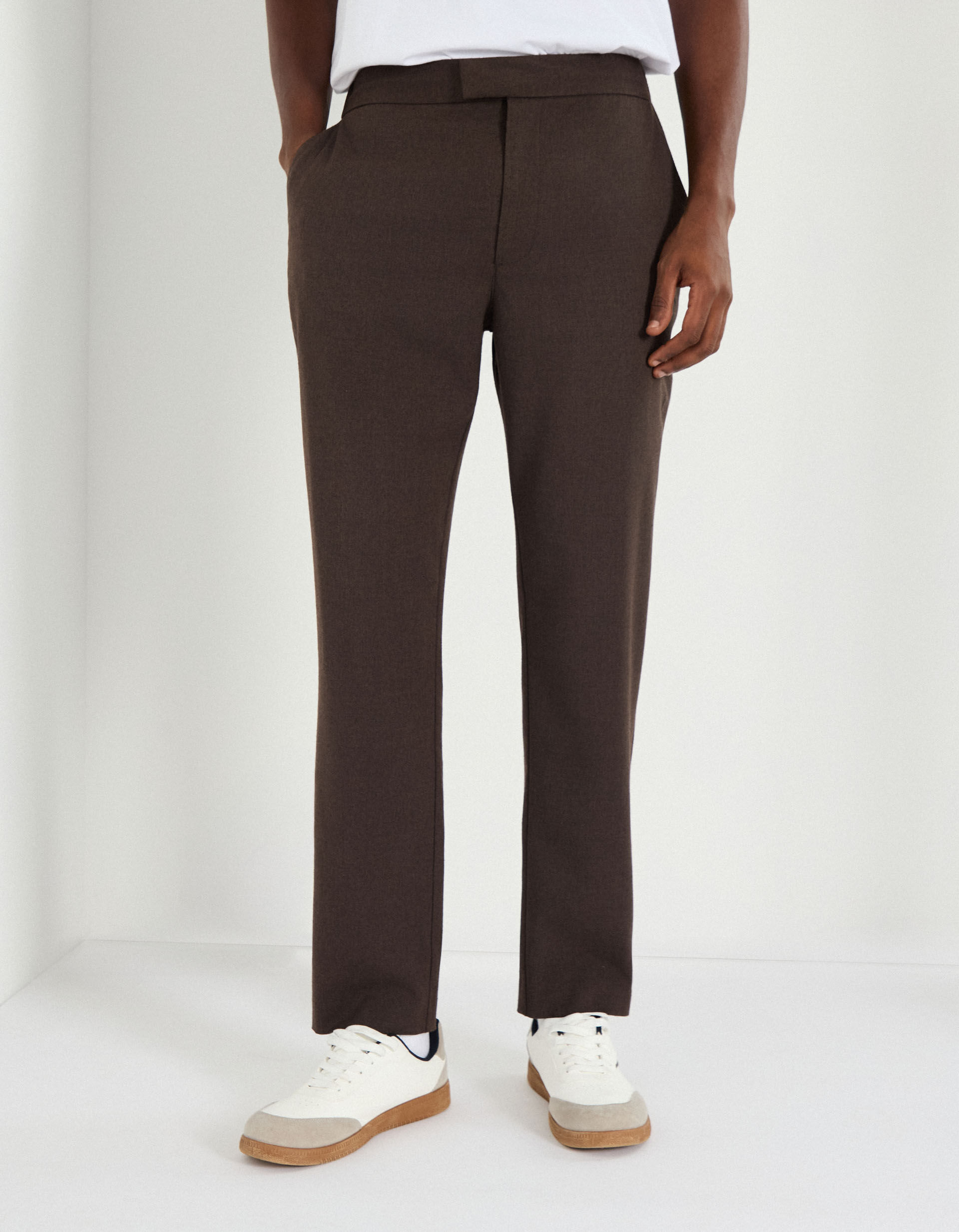 Comprar Online Cal&ccedil;as, Homem, Bege Escuro 