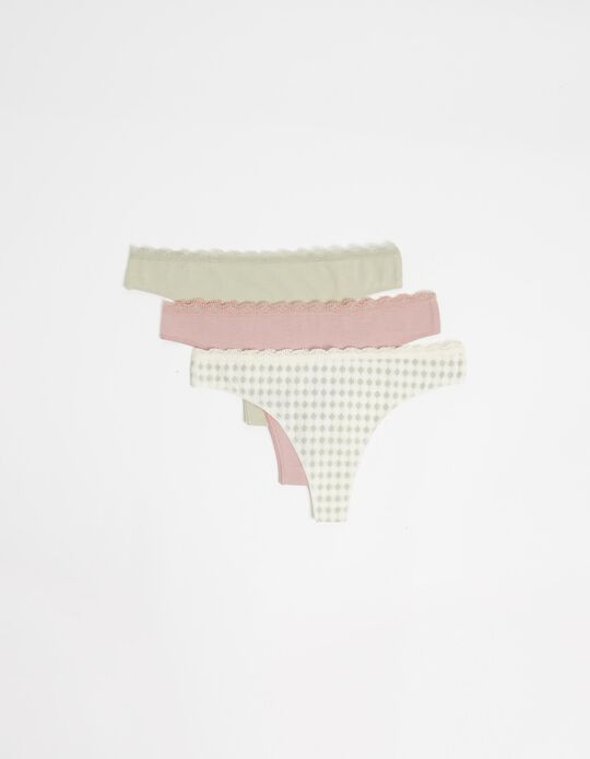 Comprar Online Pack 3 Thong Briefs, Woman, Multicolor