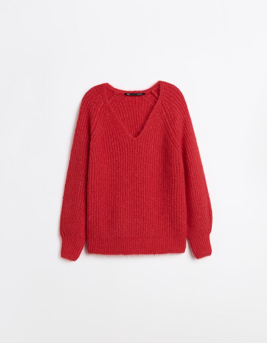 Comprar Online Camisola com L&atilde;, Mulher, Vermelho