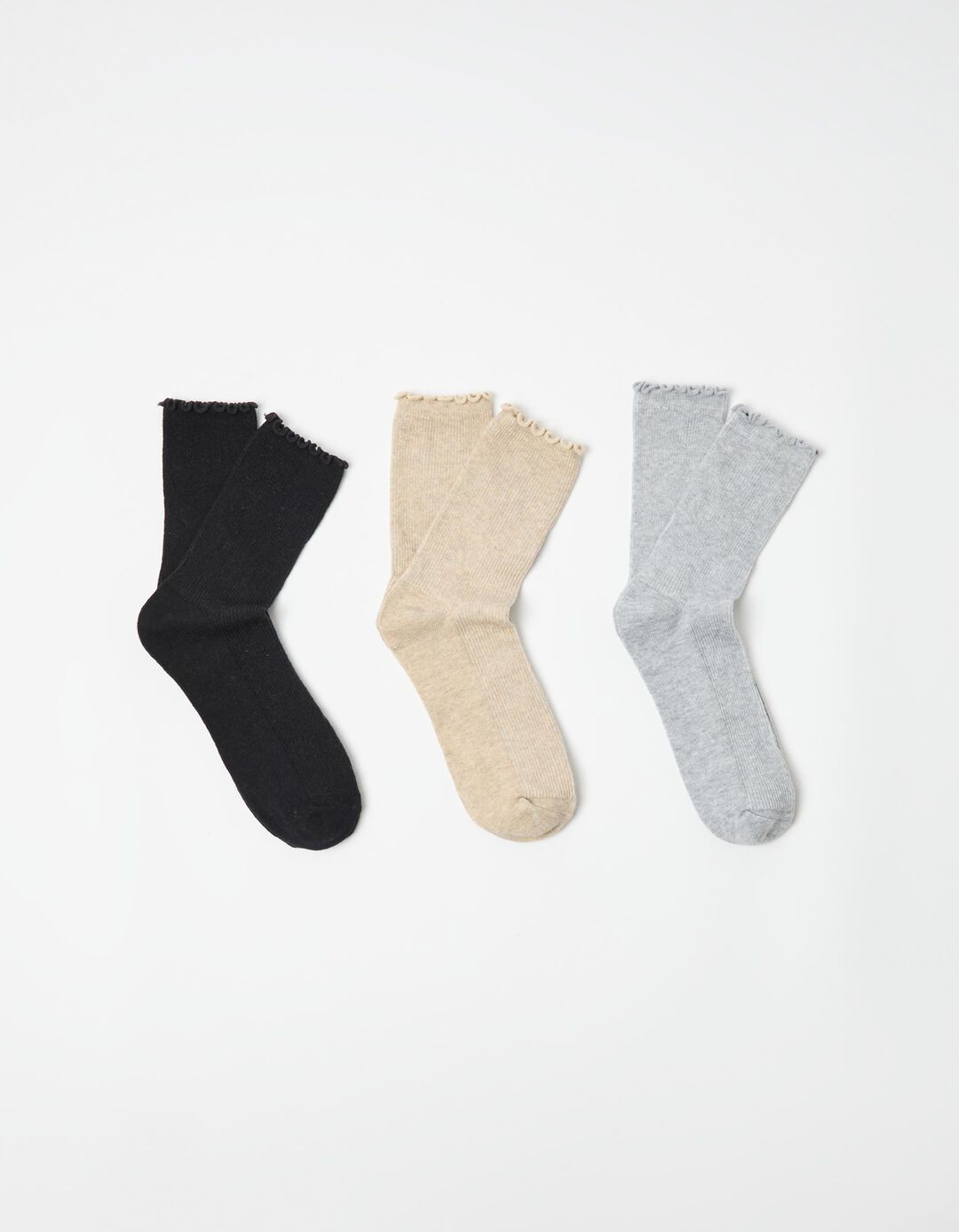 Pack 3 Pares de Meias, Mulher, Preto