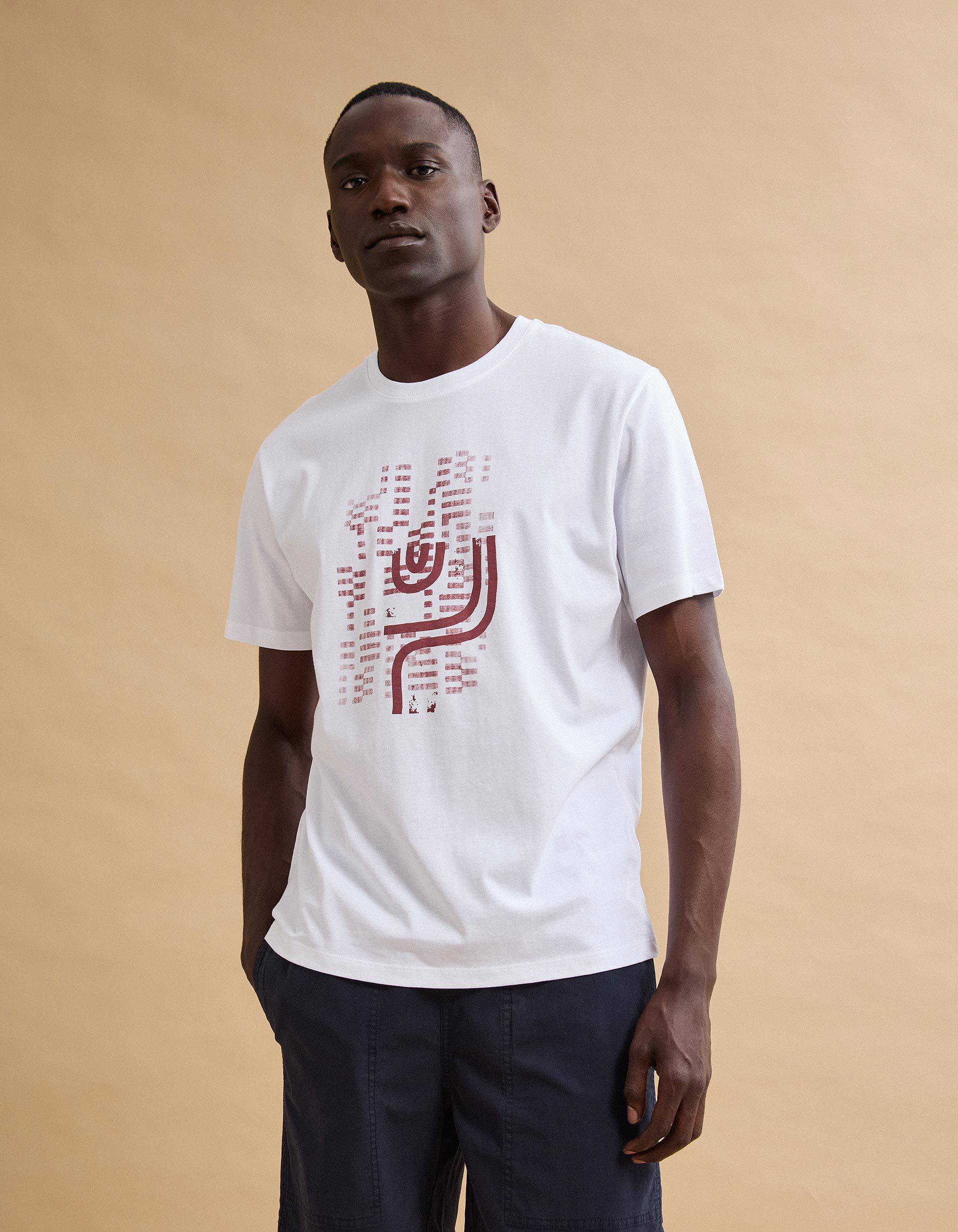 Comprar Online T-shirt Jersey Estampada, Homem, Branco