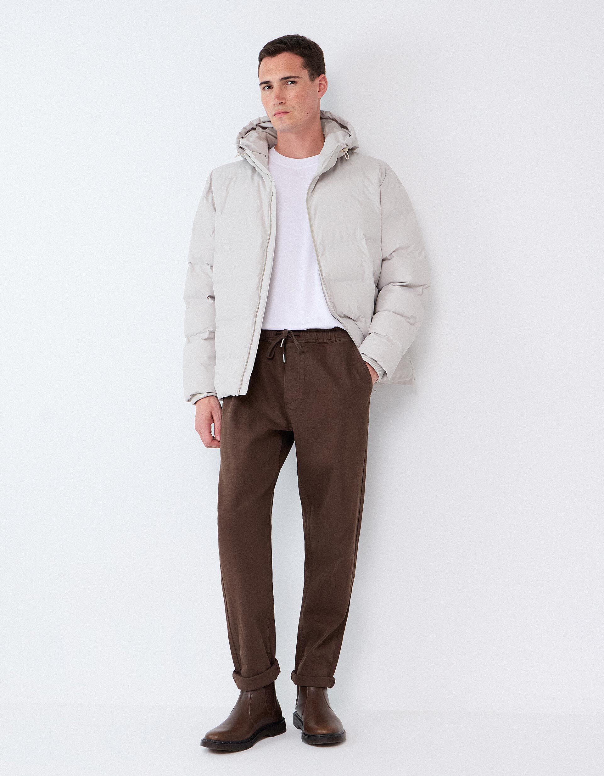 Comprar Online Cal&ccedil;as Jogger Tapered, Homem, Castanho Escuro