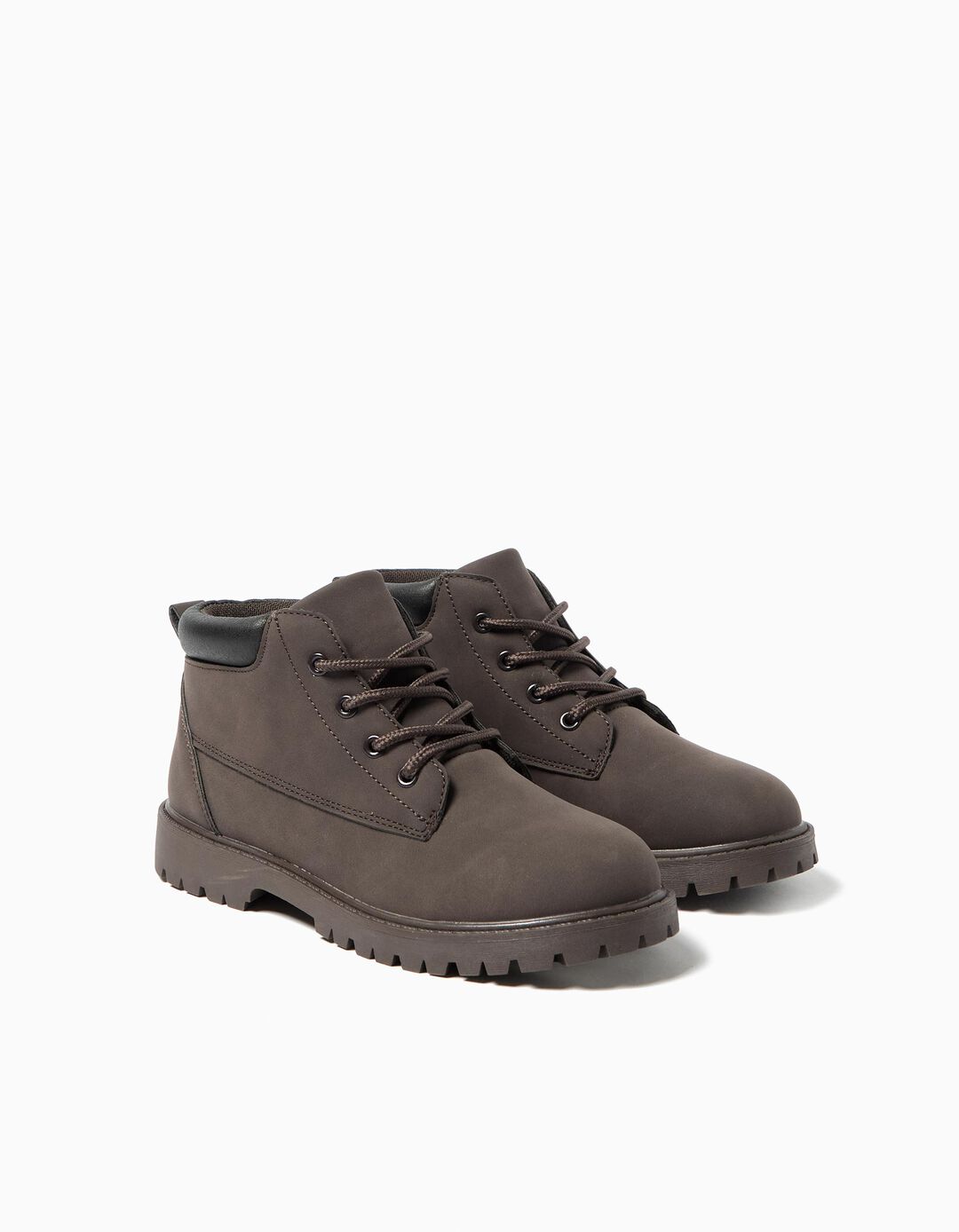 Botas, Menino, Castanho