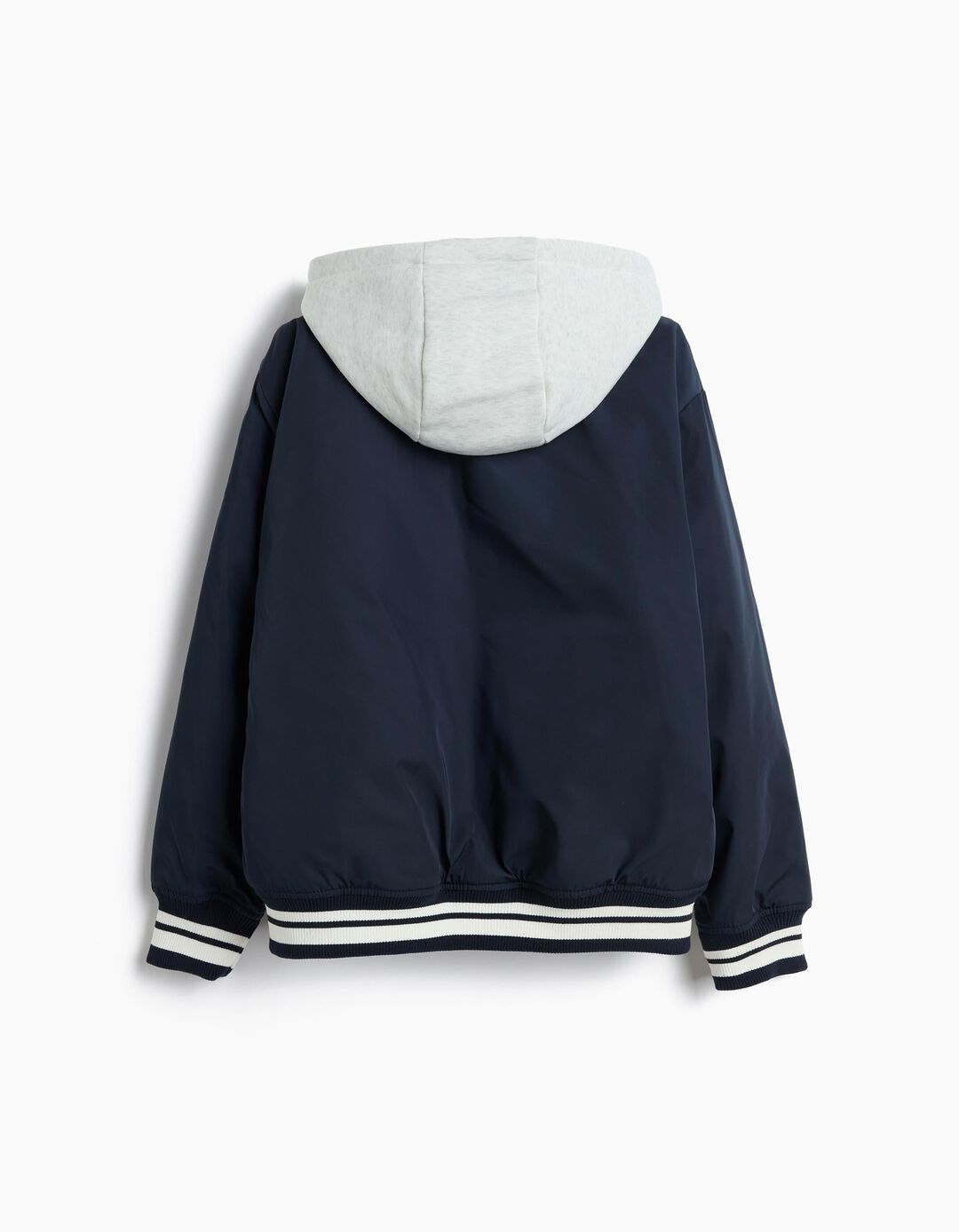 Bomber Com Capuz, Menino, Azul Escuro