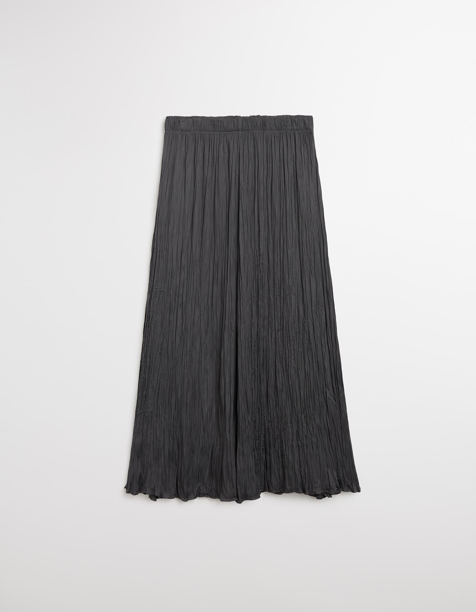 Comprar Online Saia Comprida de Cetim, Mulher, Cinzento Escuro