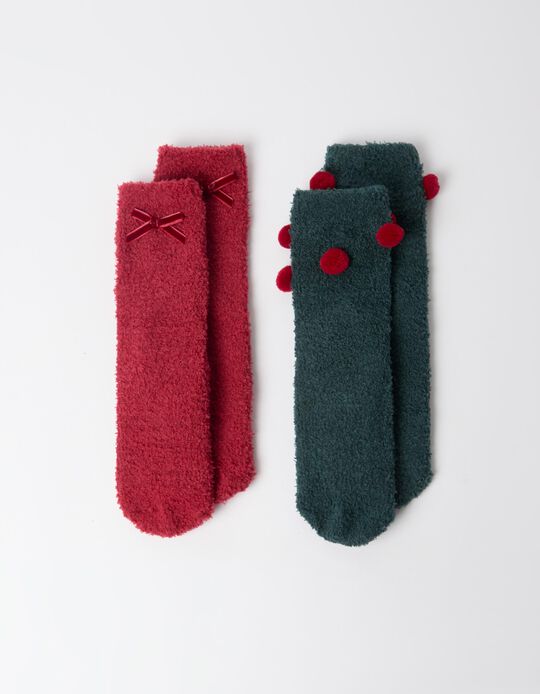Comprar Online Pack 2 Pares De Meias Natal, Mulher, Verde Escuro