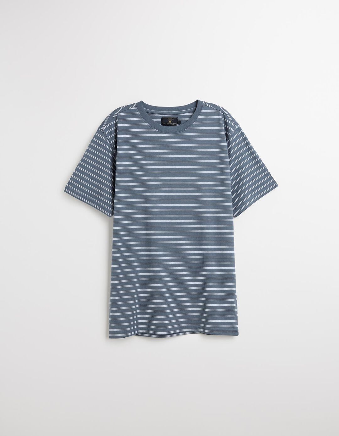 T-shirt Riscas, Homem, Azul