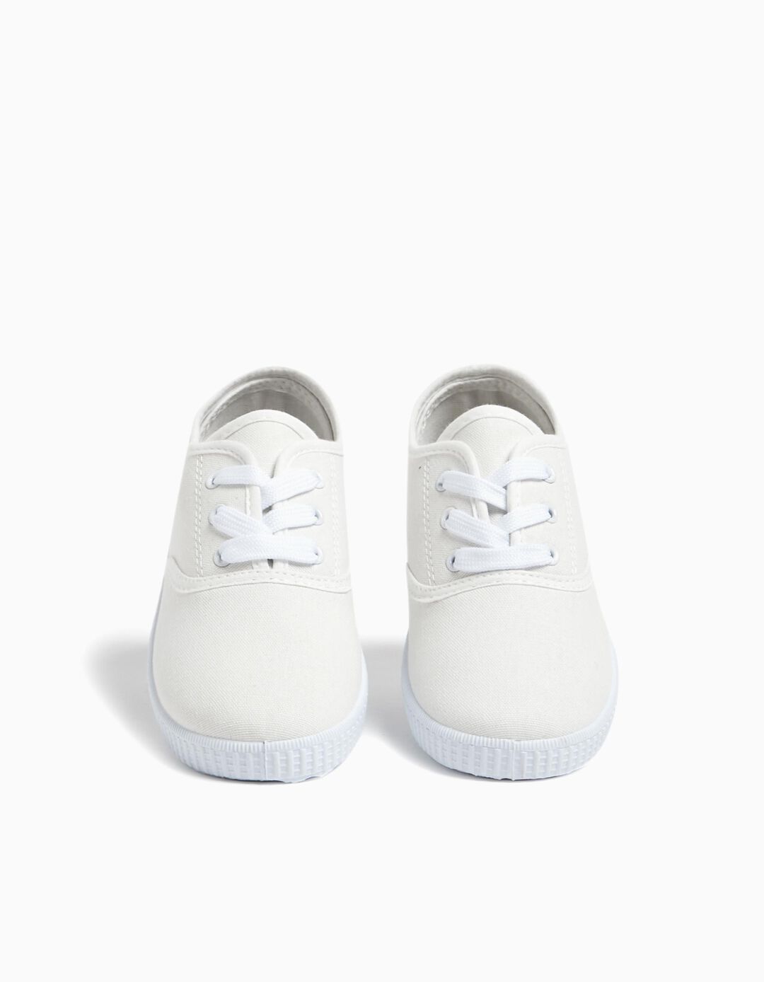 Canvas Sneakers, Girl, White