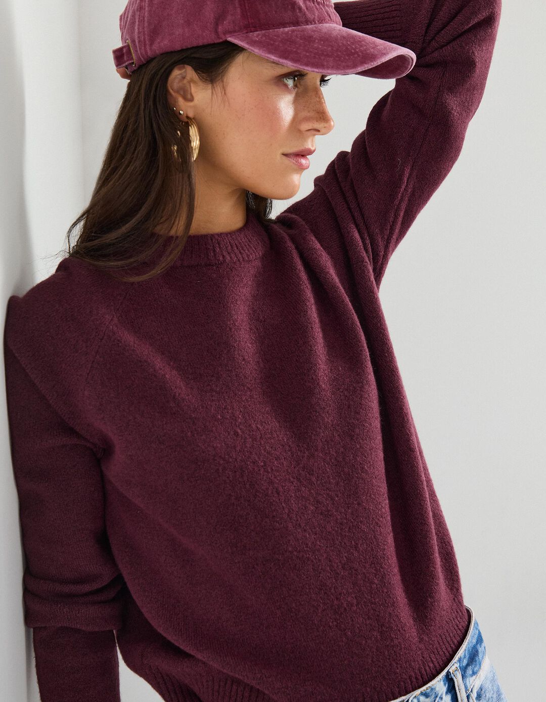 Camisola de Malha, Mulher, Roxo