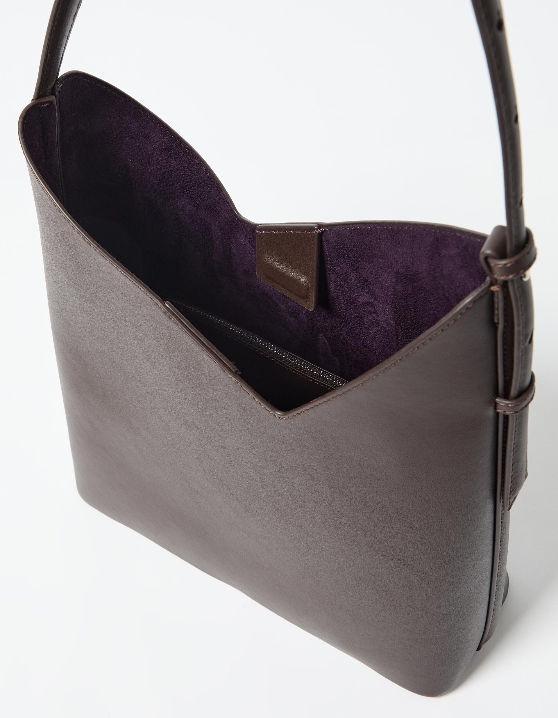 Comprar Online Mala Tiracolo Assim&eacute;trica, Mulher, Castanho