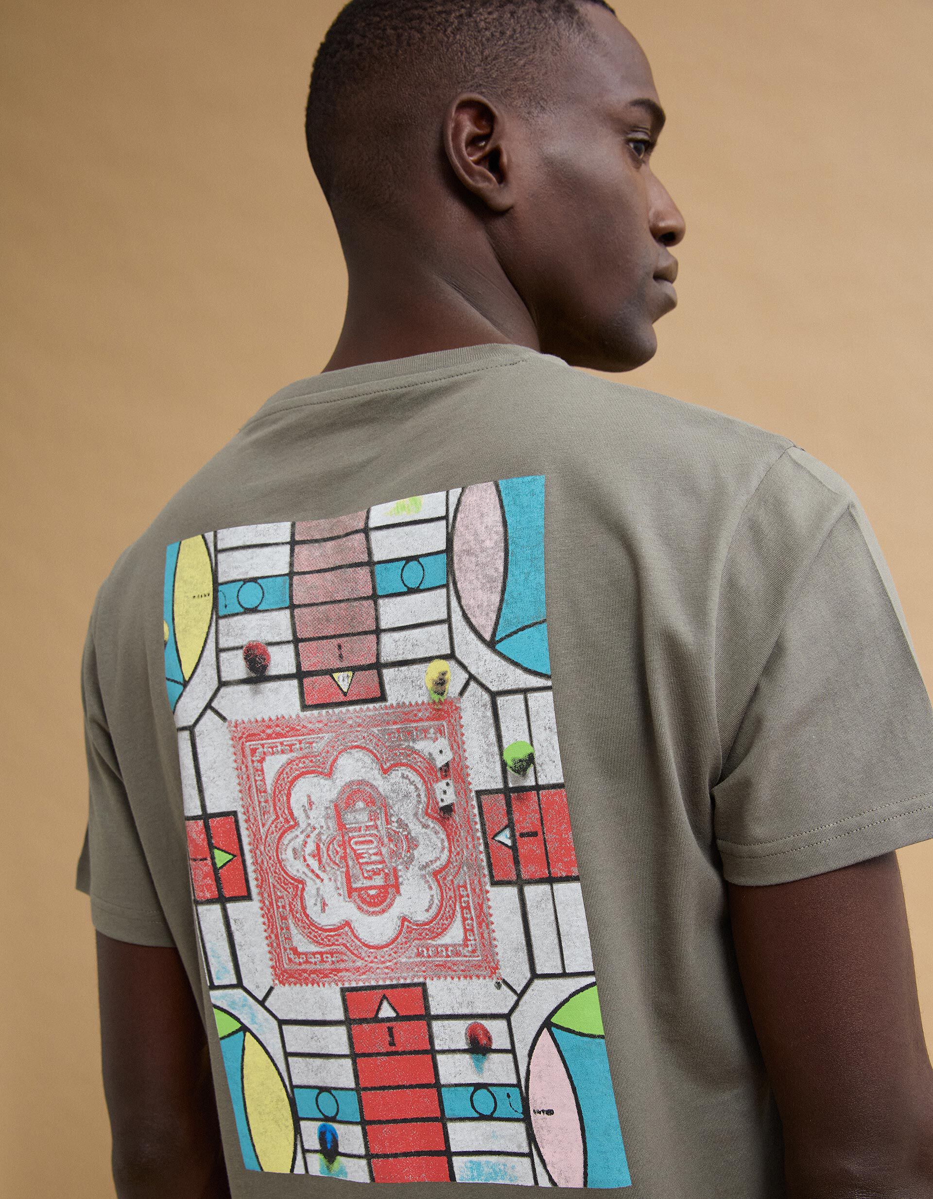 Comprar Online T-shirt Estampada, Homem, Verde Escuro