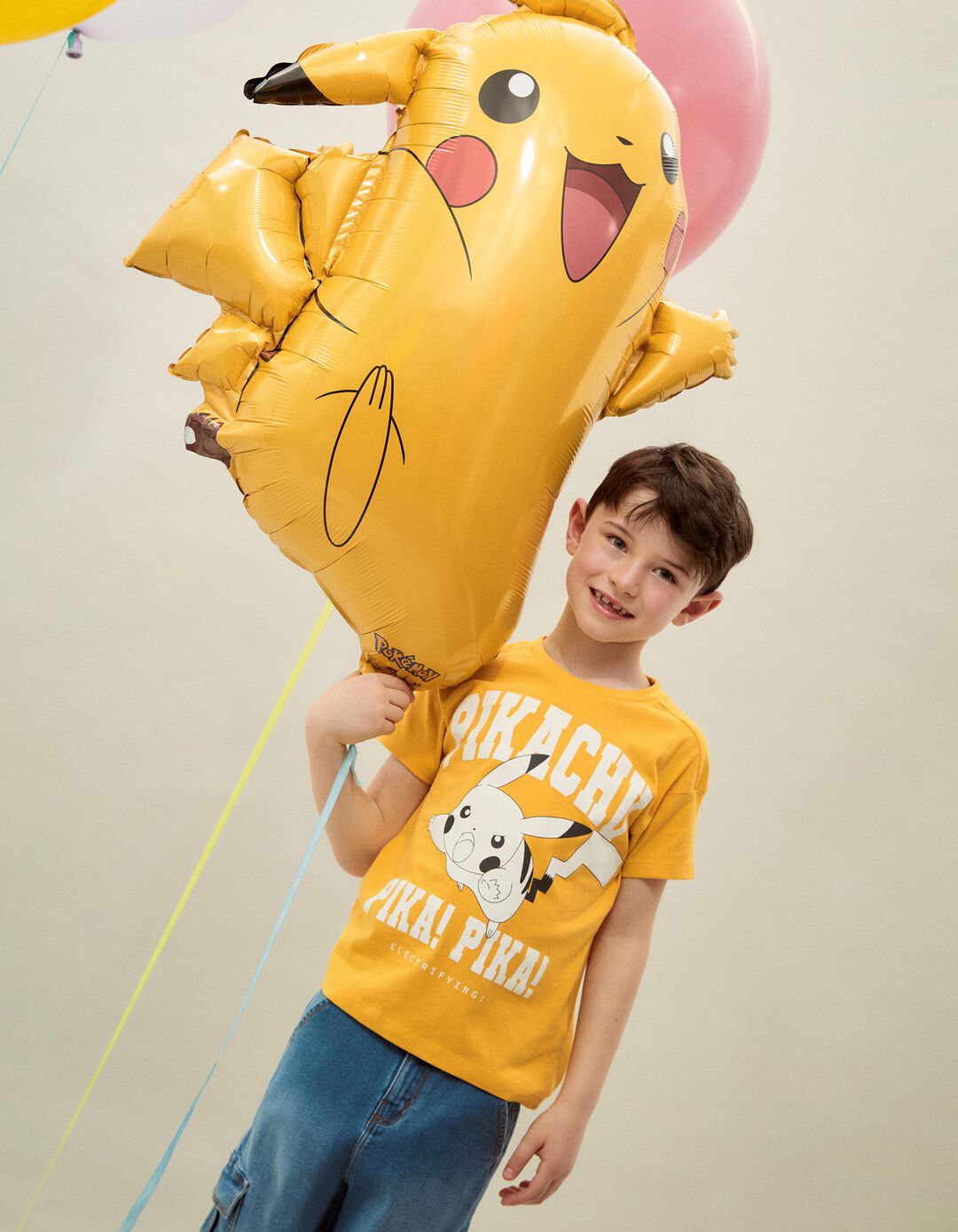 T-shirt 'Pikachu', Menino, Amarelo