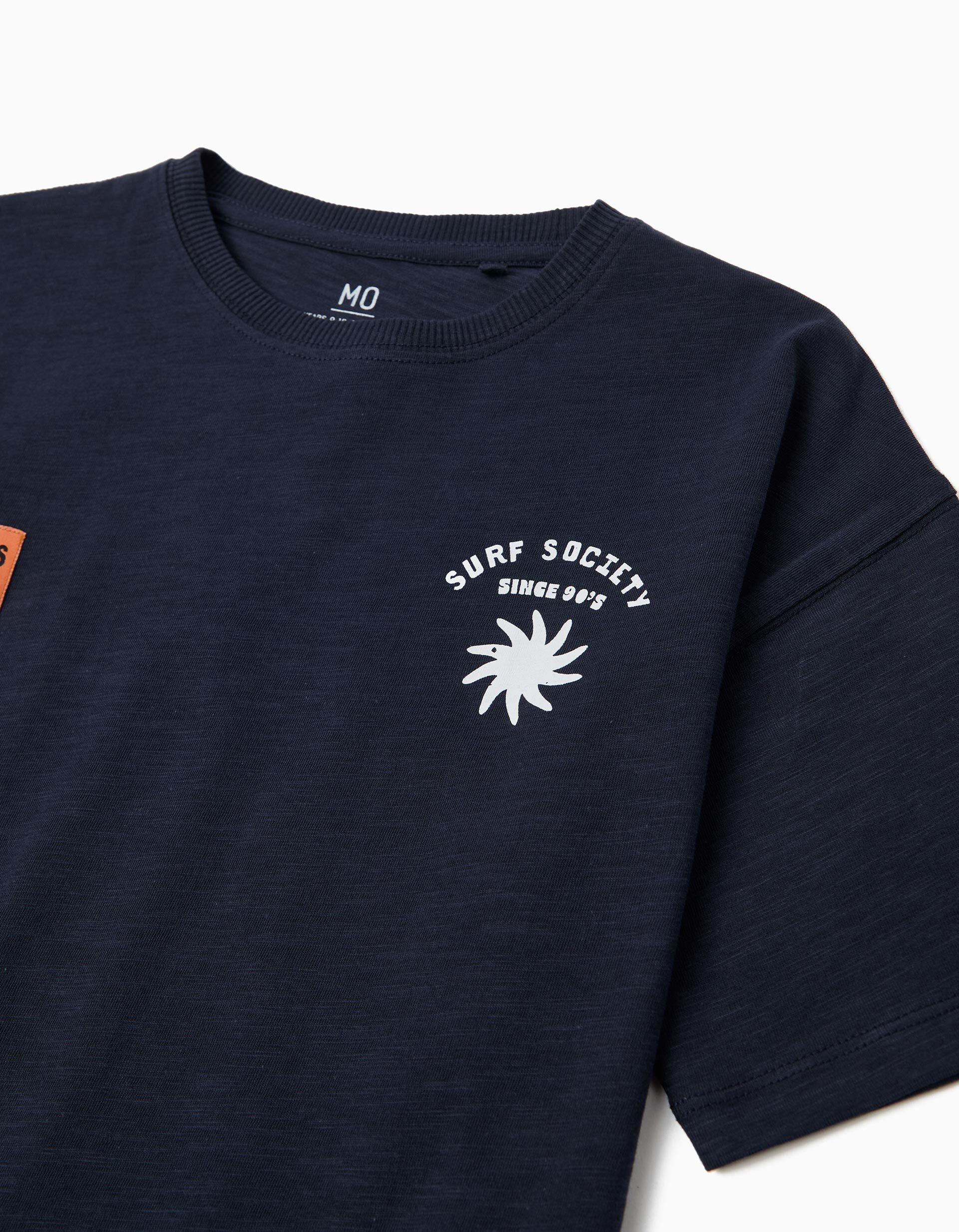 Comprar Online T-shirt com Estampado, Menino, Azul Escuro