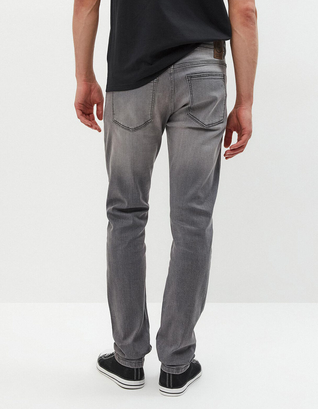 Cal&ccedil;as Skinny-fit, Homem, Cinza