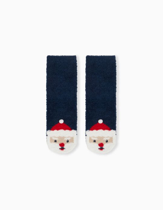 Christmas Soft Socks, Boys, Dark Blue