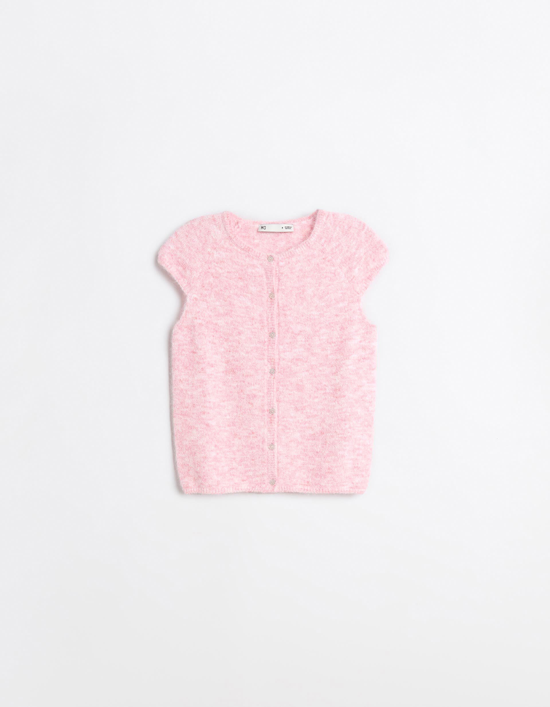 Comprar Online Colete Com Bot&otilde;es, Mulher, Rosa Claro