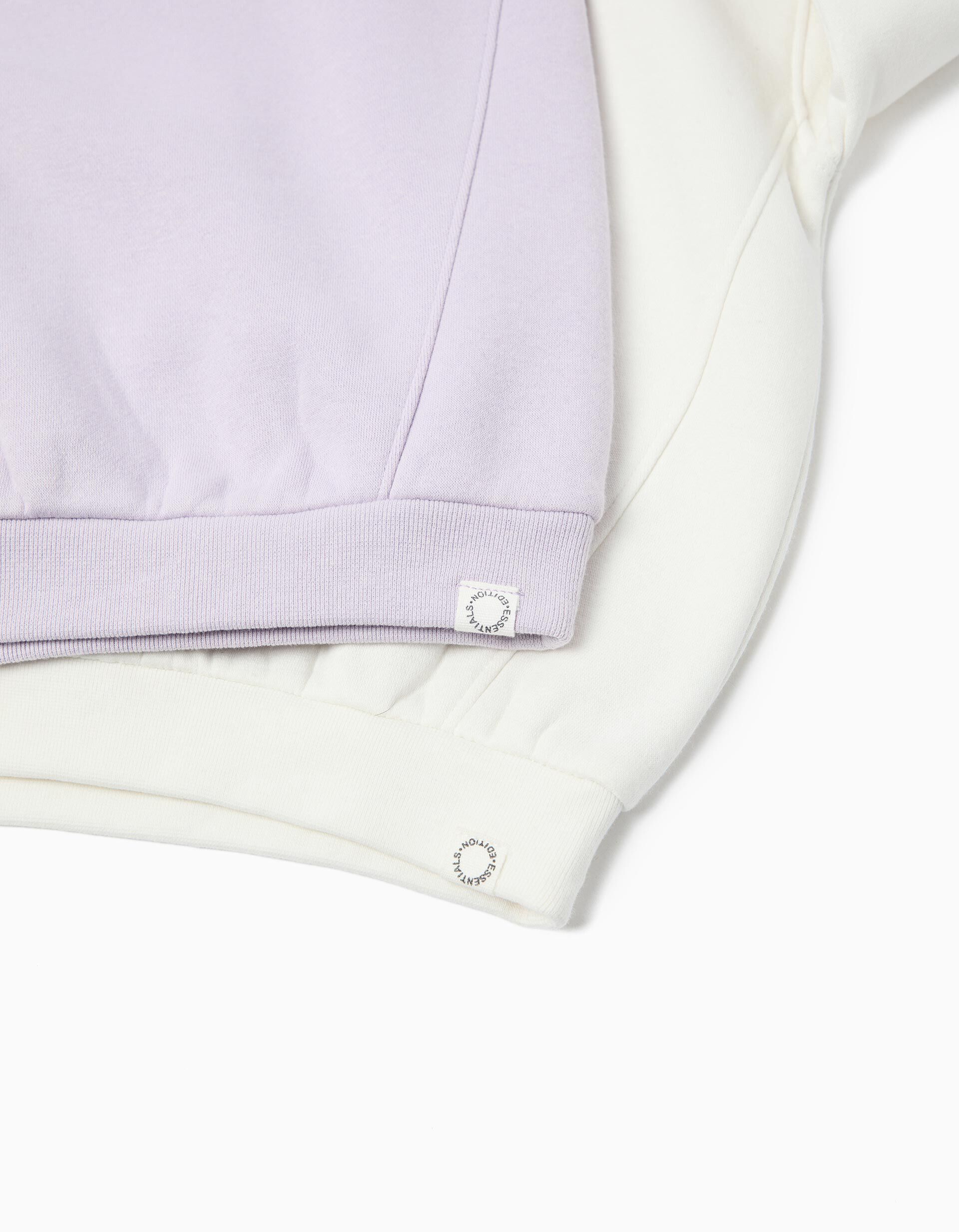Comprar Online Pack 2 Sweatshirts de Felpa, Menina, Roxo Claro