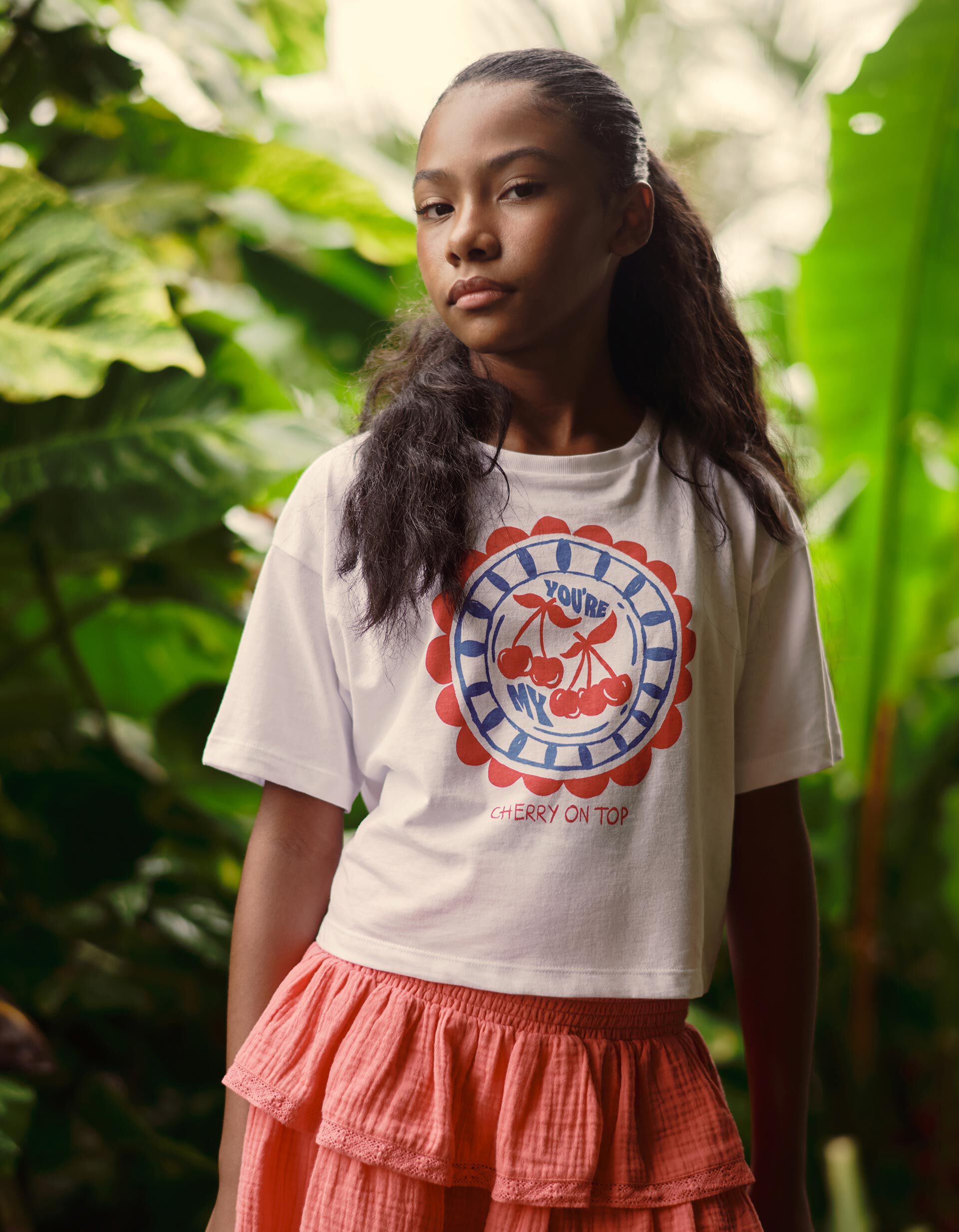 Comprar Online T-shirt Estampada, Menina, Branco