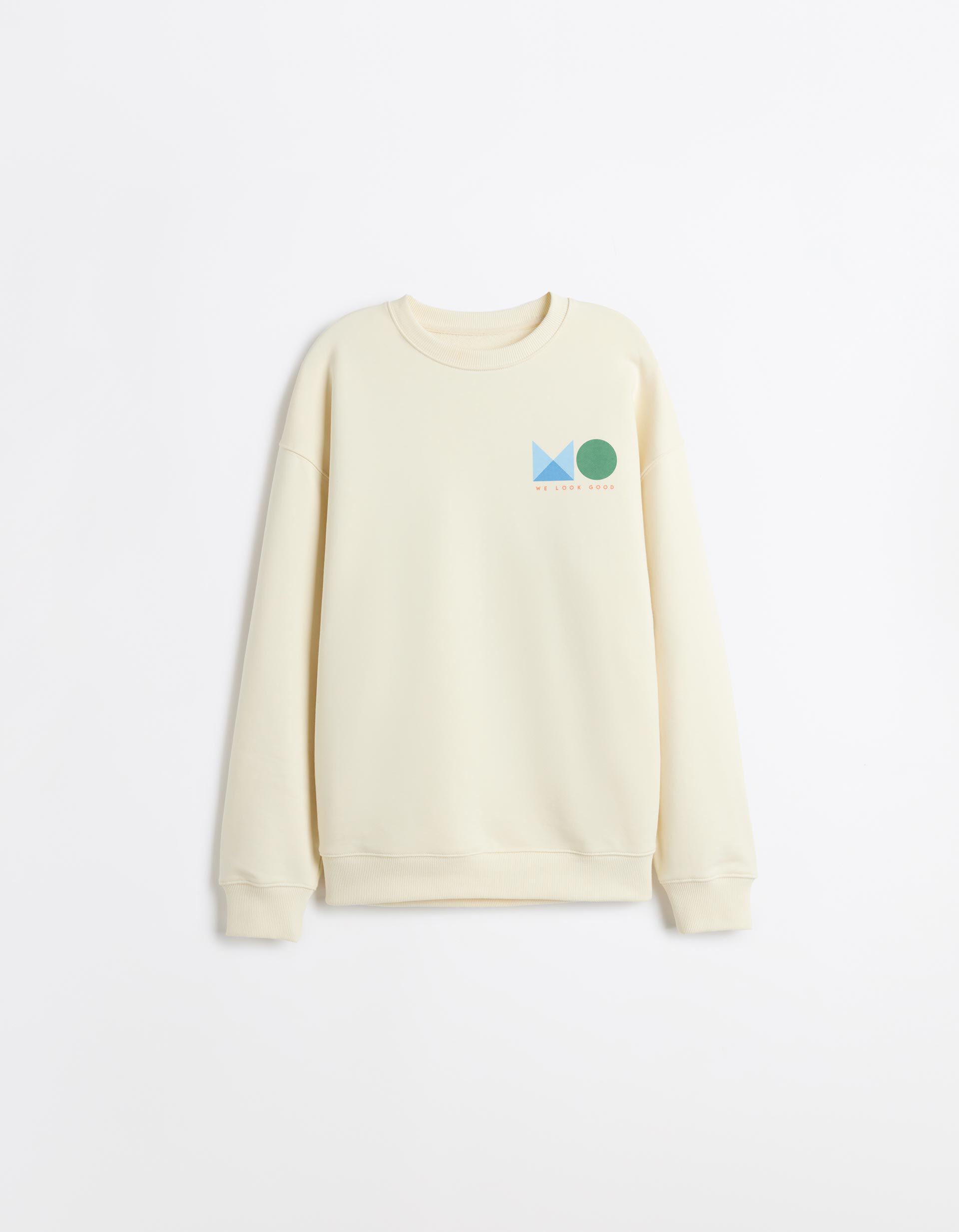Comprar Online Sweatshirt de Felpa, Homem, Cru