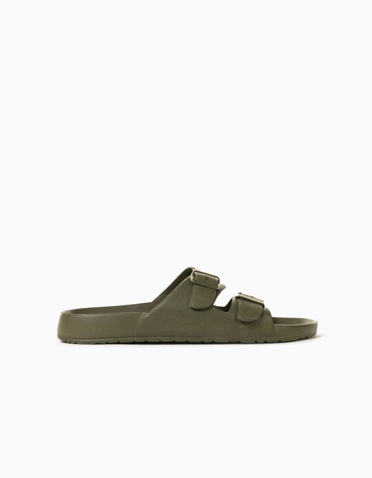 Sandals with Buckles for Men, Green